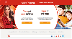 Desktop Screenshot of clarorecarga.com.br
