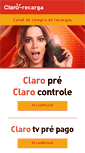 Mobile Screenshot of clarorecarga.com.br